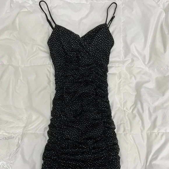 Lucy in the Sky | Dresses | Nwot Lucy In The Sky Cicely Bodycon Dress In  Black Sparkle | Poshmark